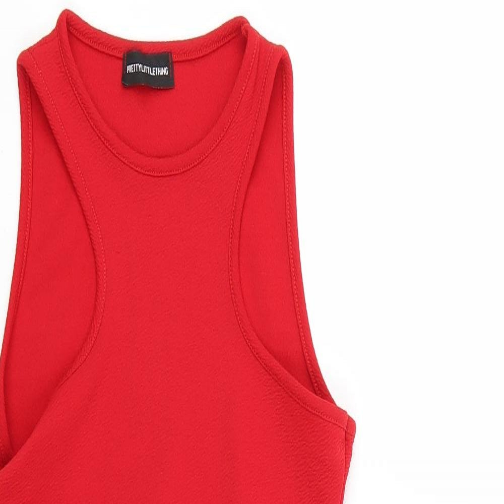 PRETTYLITTLETHING Womens Red   Bodycon  Size 8
