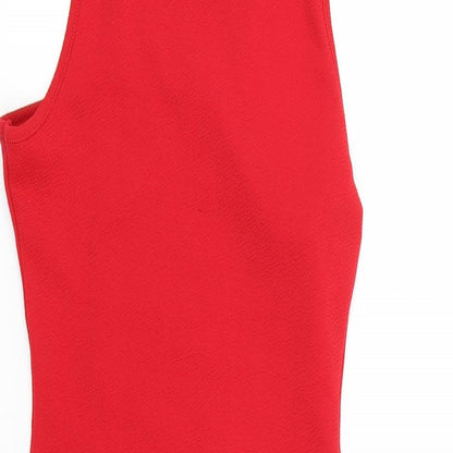 PRETTYLITTLETHING Womens Red   Bodycon  Size 8