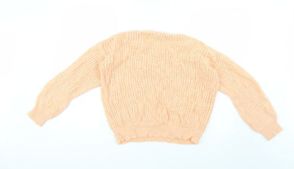 Womens UK Size 12 Atmosphere Orange Pullover Jumper