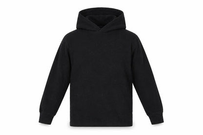 Front view of Next boys’ black pullover hoodie, size 8, years
