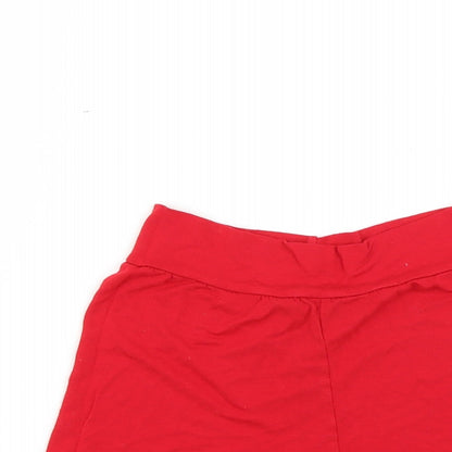 PRETTYLITTLETHING Womens Red   Hot Pants Shorts Size 8