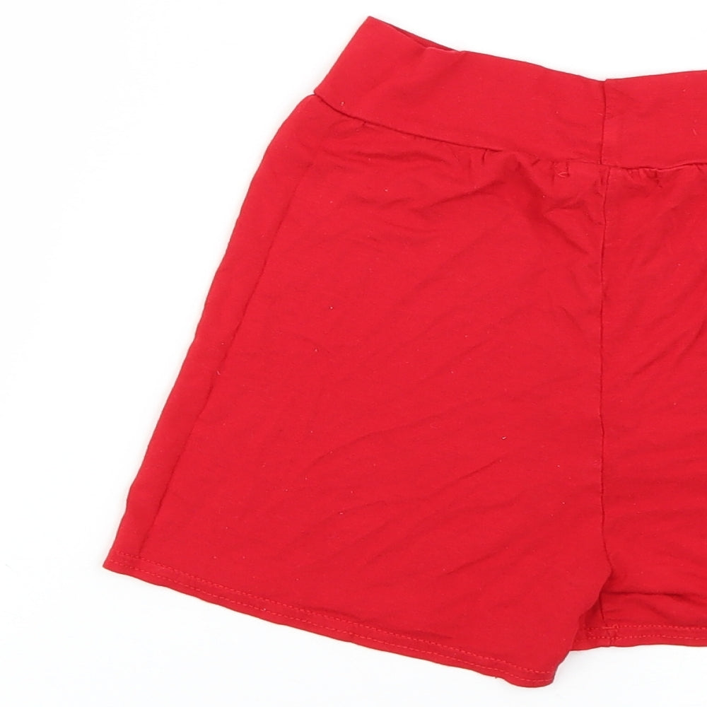PRETTYLITTLETHING Womens Red   Hot Pants Shorts Size 8