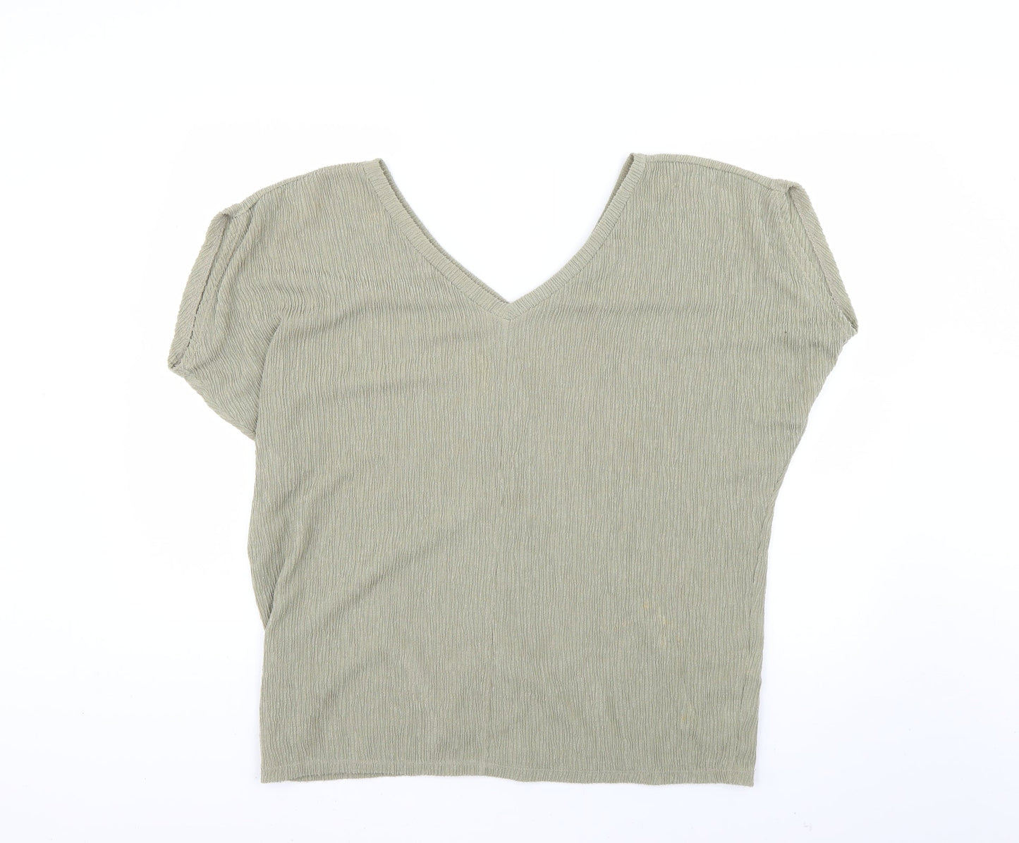Womens UK Size 10 Marks and Spencer Green Basic Blouse