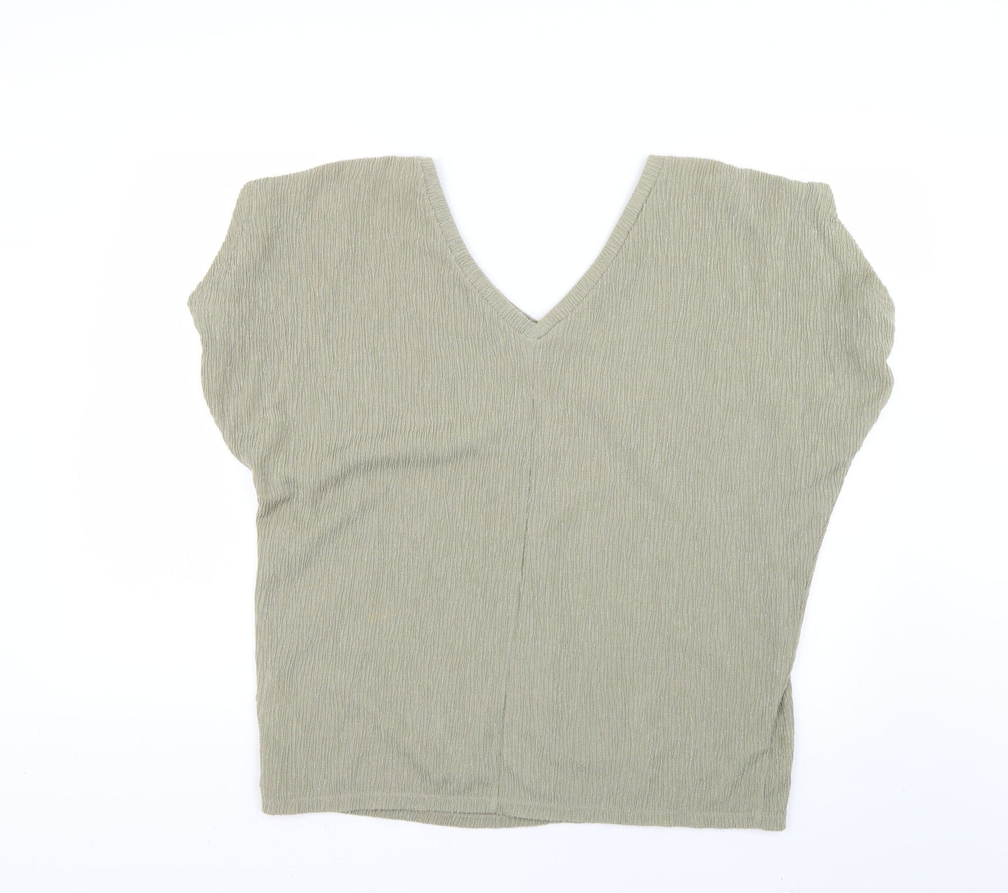 Womens UK Size 10 Marks and Spencer Green Basic Blouse