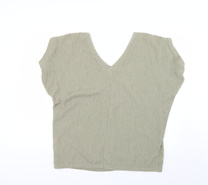Womens UK Size 10 Marks and Spencer Green Basic Blouse