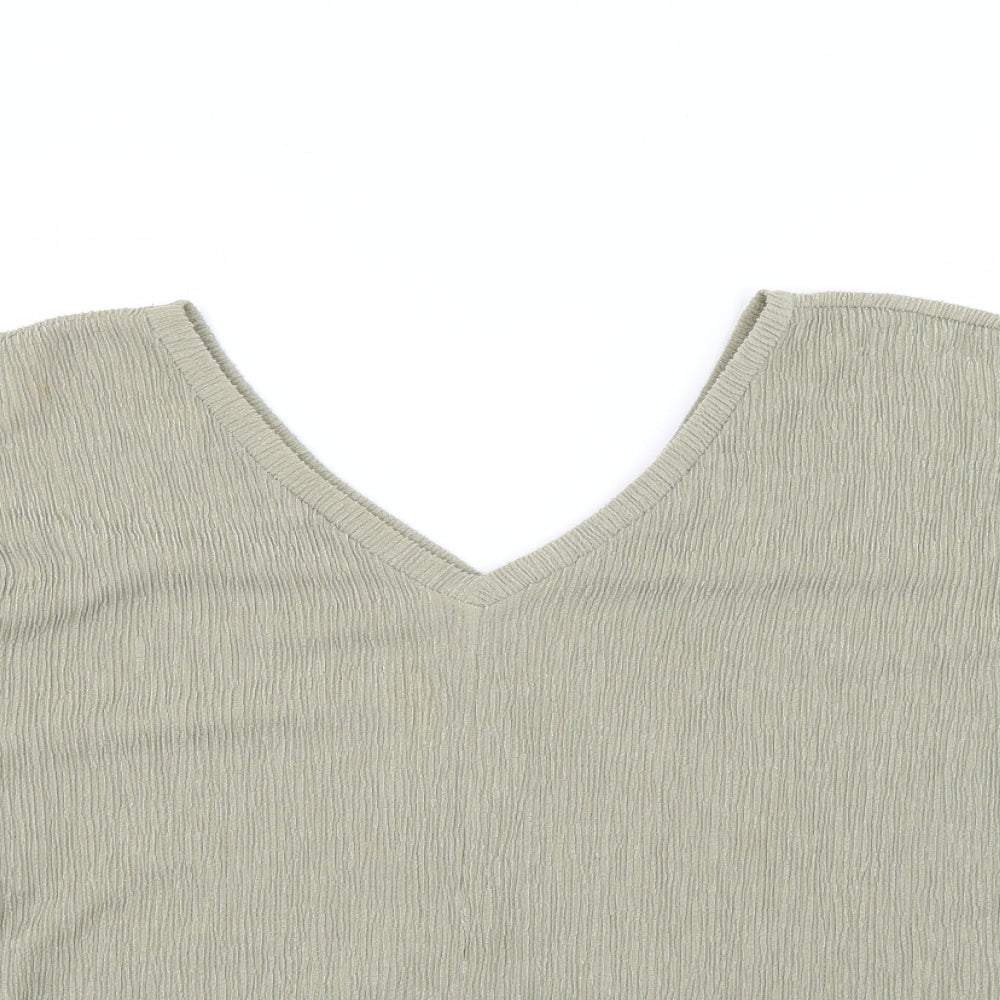 Womens UK Size 10 Marks and Spencer Green Basic Blouse