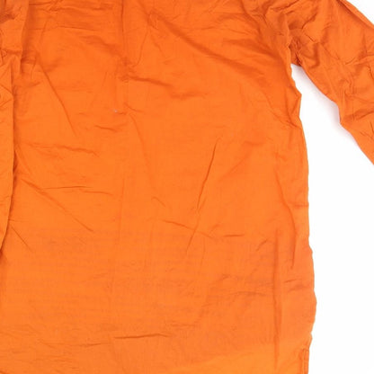 Womens UK Size S Preworn Orange Basic Blouse