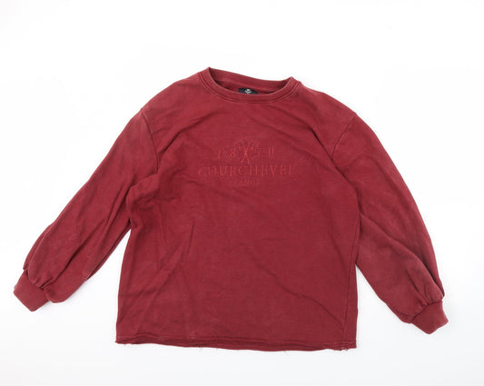 Womens UK Size 12 Threadbare Red Pullover Jumper