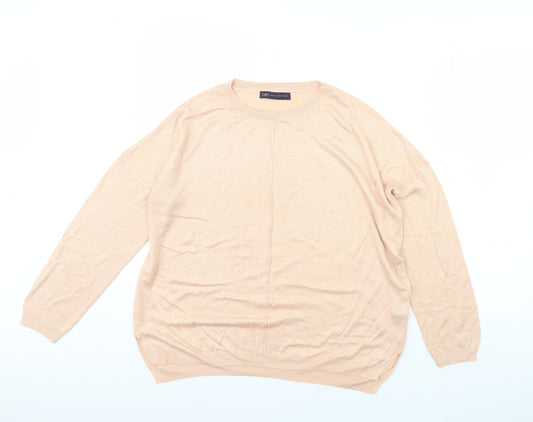 Womens UK Size L M&S Pink Pullover Jumper