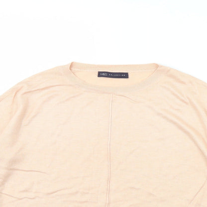 Womens UK Size L M&S Pink Pullover Jumper