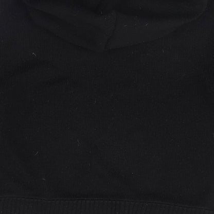 Brand and care label for Rock n rev women’s black pullover hoodie, size S