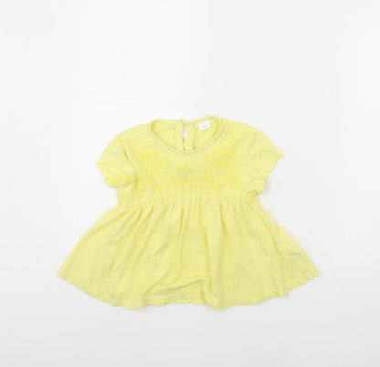 NEXT Girls Yellow   Fit & Flare  Size 3 Years