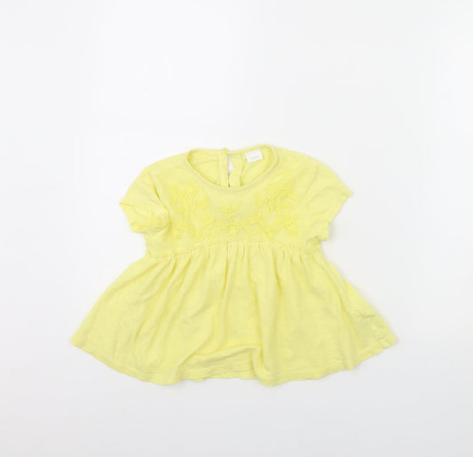 NEXT Girls Yellow   Fit & Flare  Size 3 Years