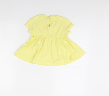 NEXT Girls Yellow   Fit & Flare  Size 3 Years