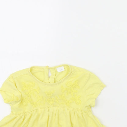 NEXT Girls Yellow   Fit & Flare  Size 3 Years
