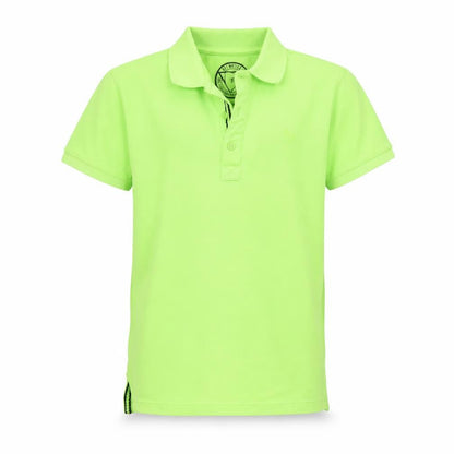 Front view of Urban Debt boys’ green basic button-up, size 10, years