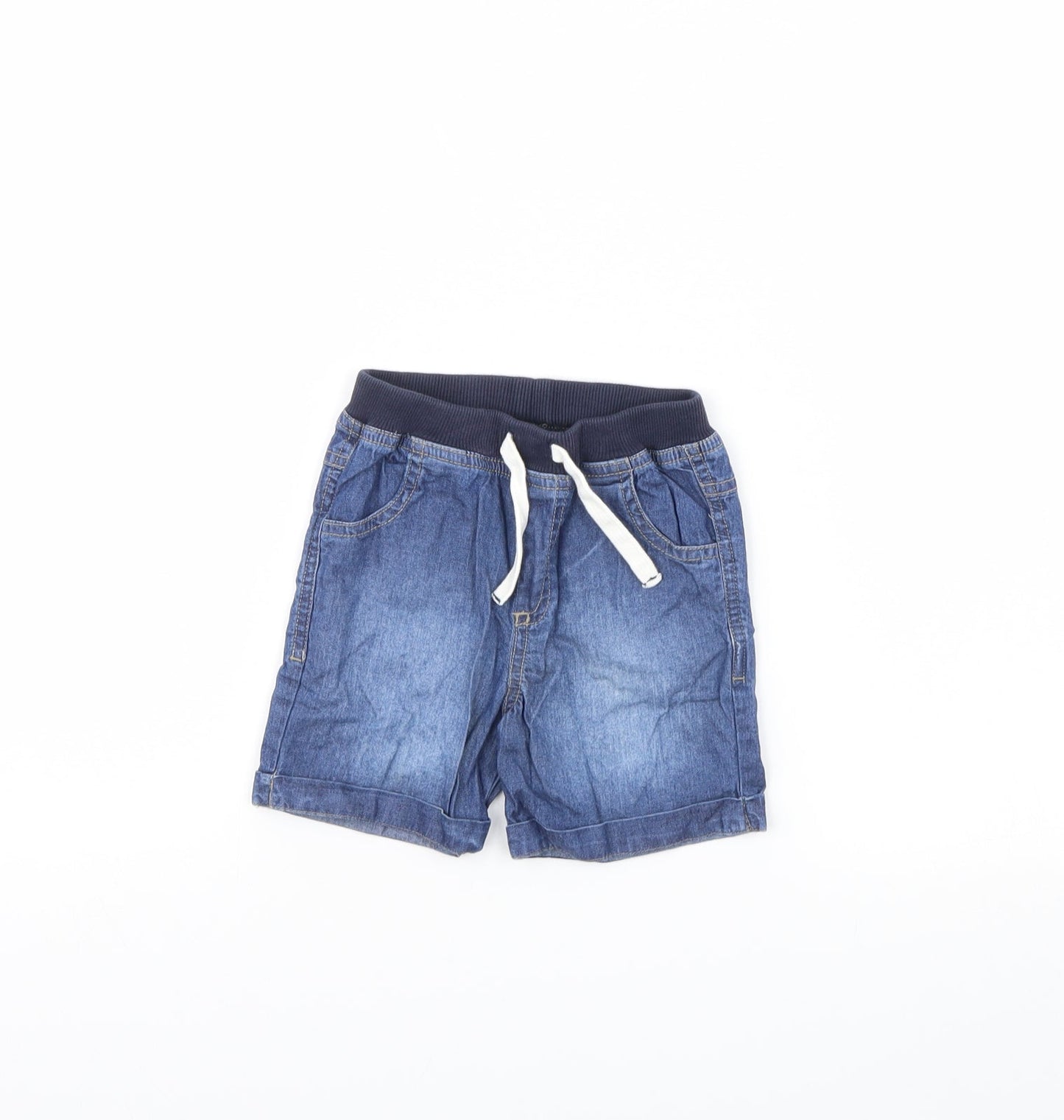 Preworn Baby Blue  Denim Cropped Jeans Size 12 Months