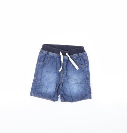 Preworn Baby Blue  Denim Cropped Jeans Size 12 Months
