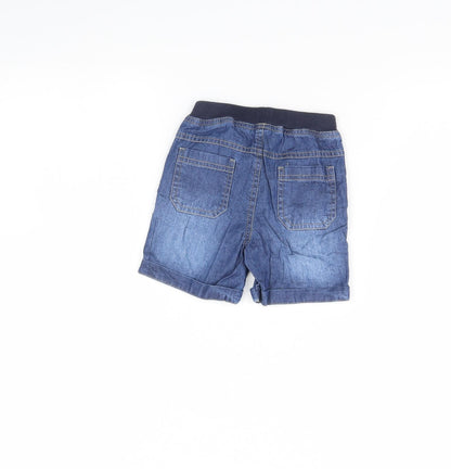 Preworn Baby Blue  Denim Cropped Jeans Size 12 Months