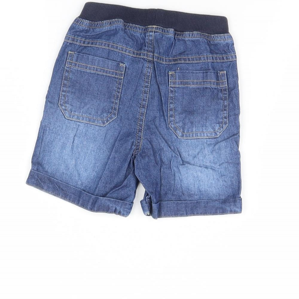 Preworn Baby Blue  Denim Cropped Jeans Size 12 Months