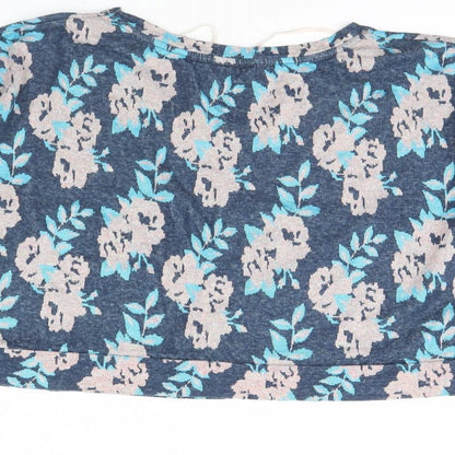 George Womens Black Floral  Pullover Jumper Size 18