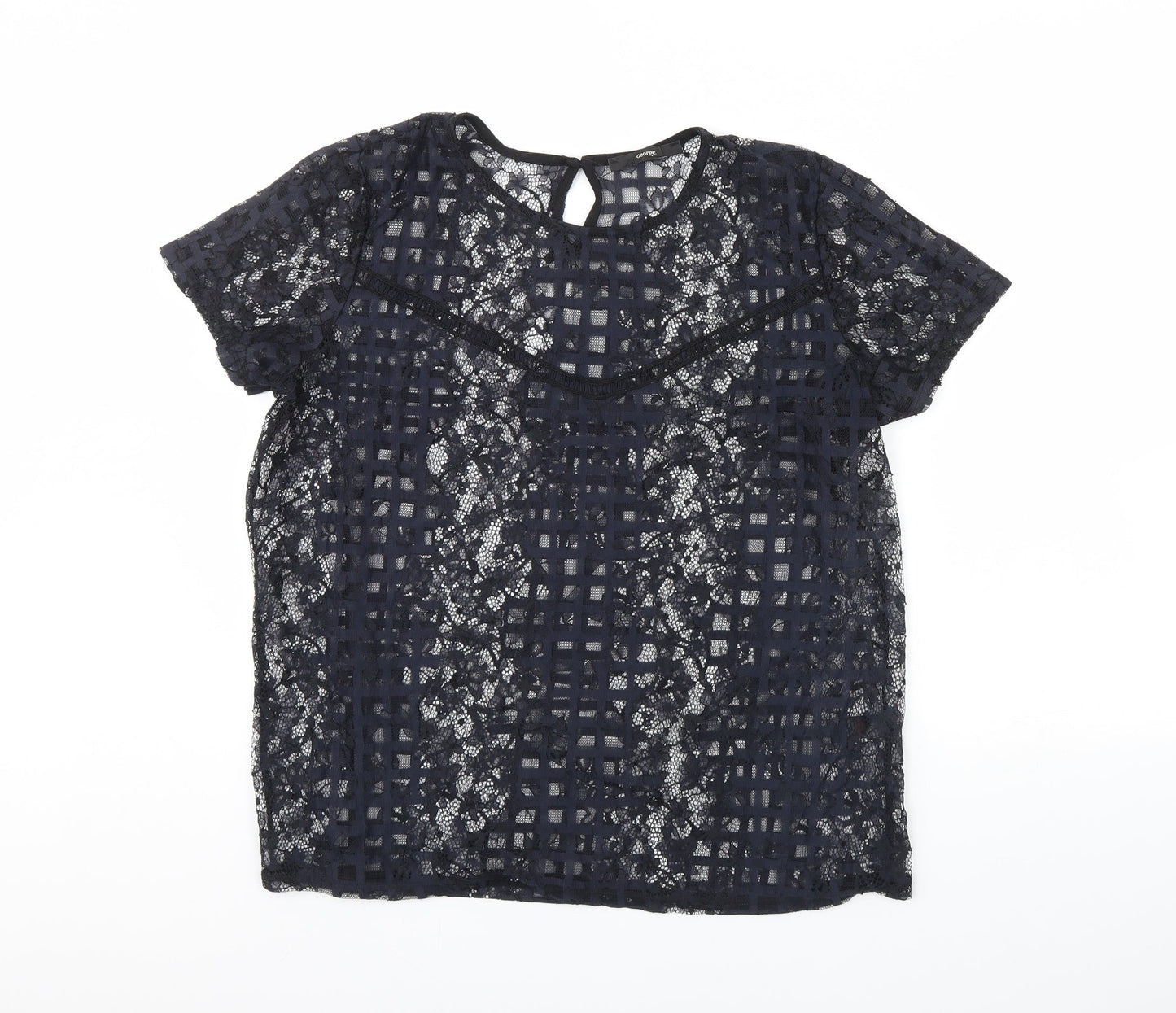 George Womens Blue   Basic Blouse Size 16