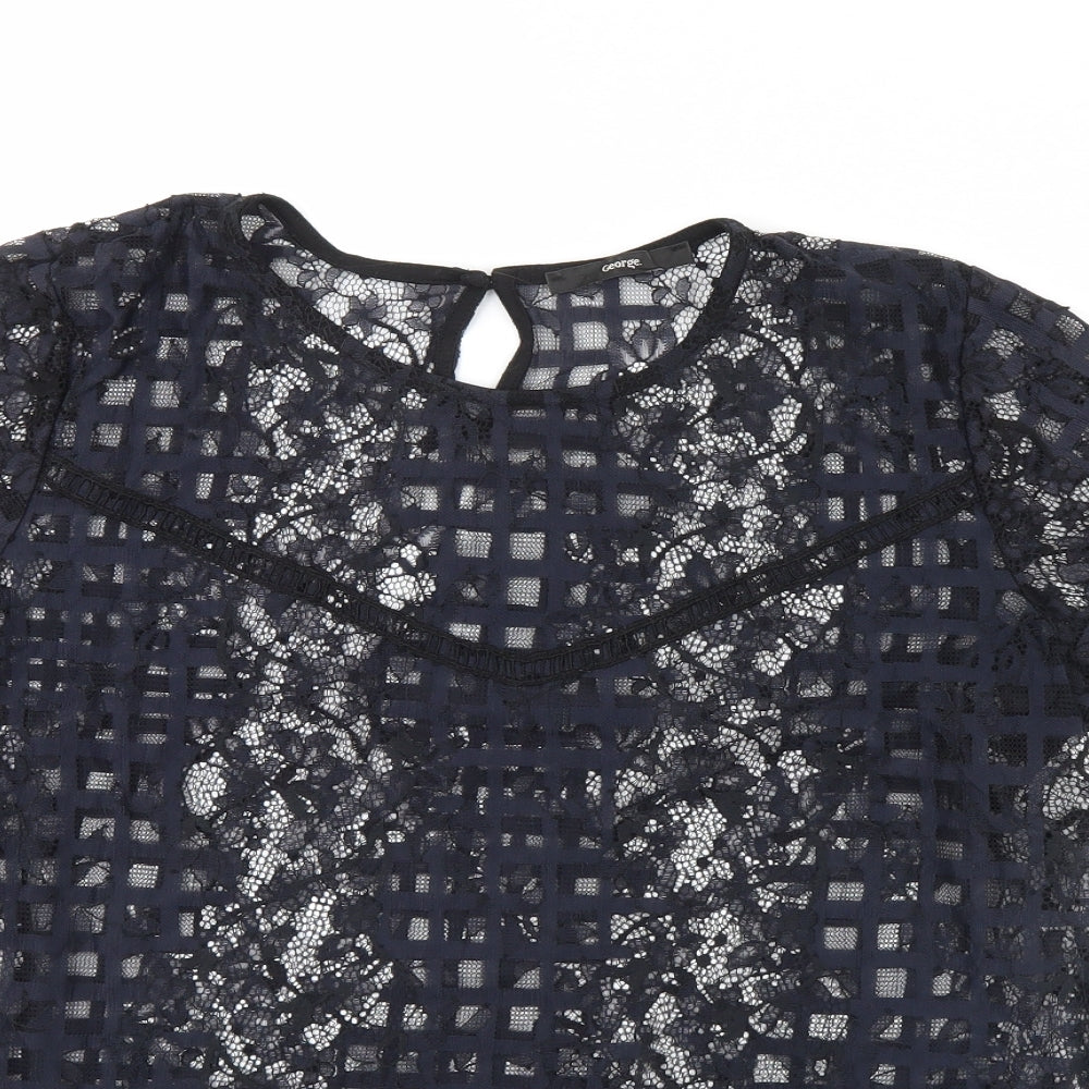 George Womens Blue   Basic Blouse Size 16
