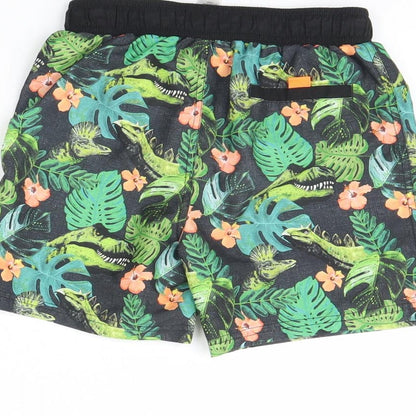 TU Boys Green Floral  Sweat Shorts Size 9 Years