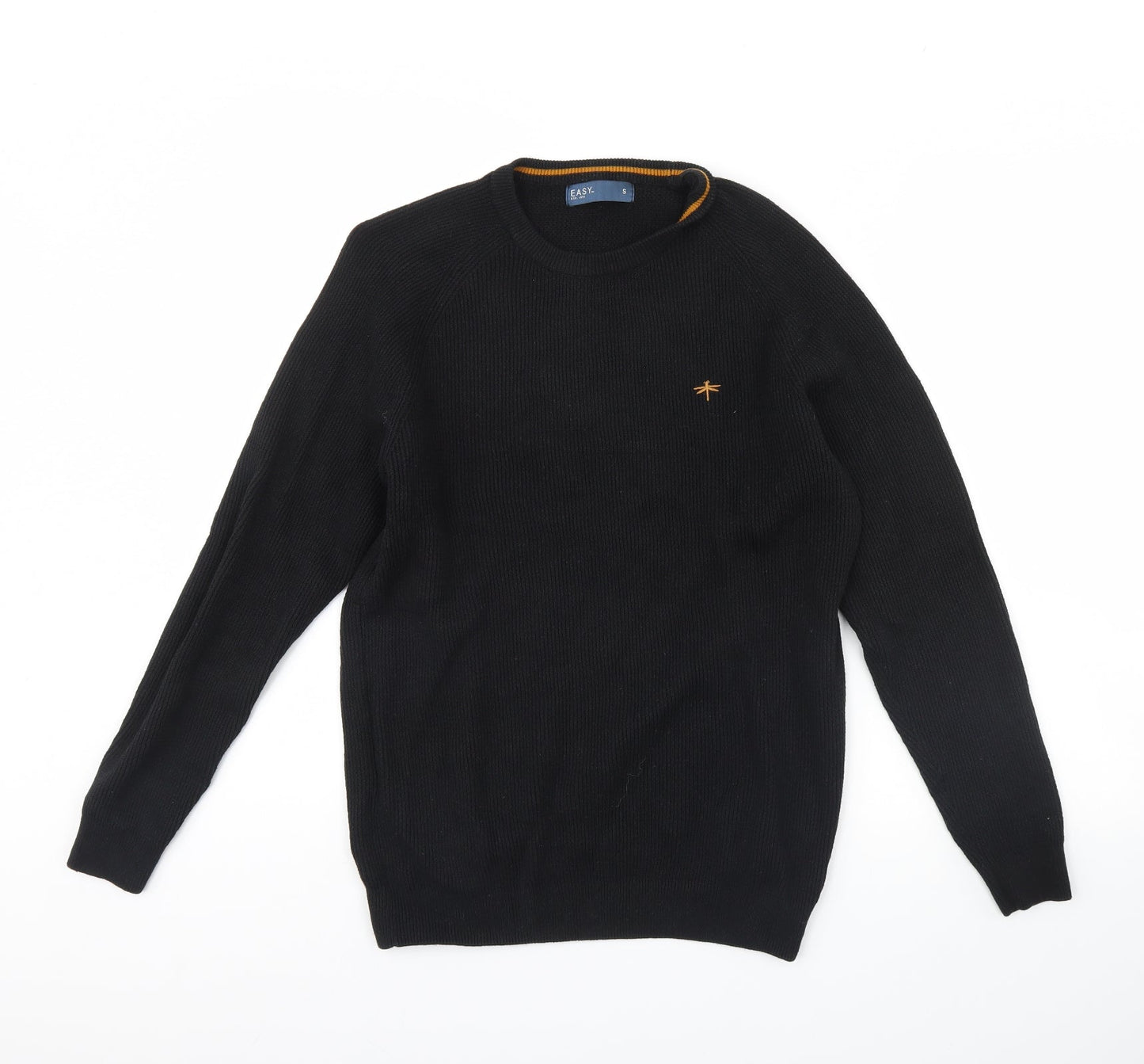 Easy  Mens Black   Pullover Jumper Size S