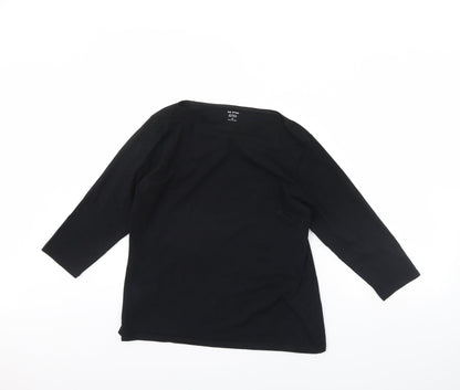 Womens UK Size 18 Preworn Black Basic Blouse