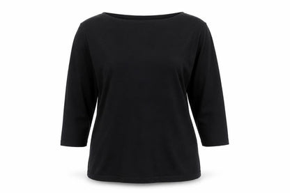 Womens UK Size 18 Preworn Black Basic Blouse