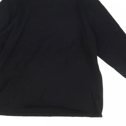Womens UK Size 18 Preworn Black Basic Blouse