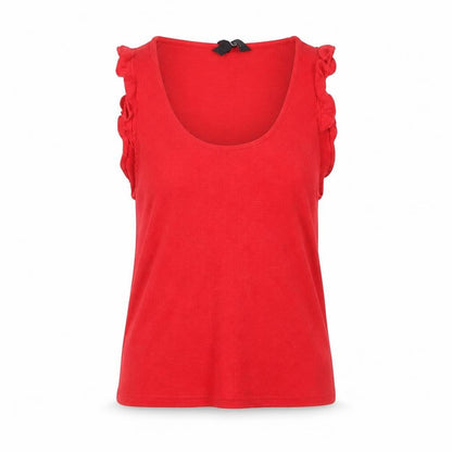 Womens UK Size 10 New Look Red Basic Tank