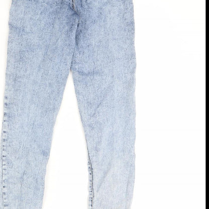 Denim & Co. Womens Blue  Denim Skinny Jeans Size 8 L28 in