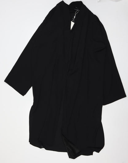 Missguided Womens Black  Chiffon Jacket  Size 8