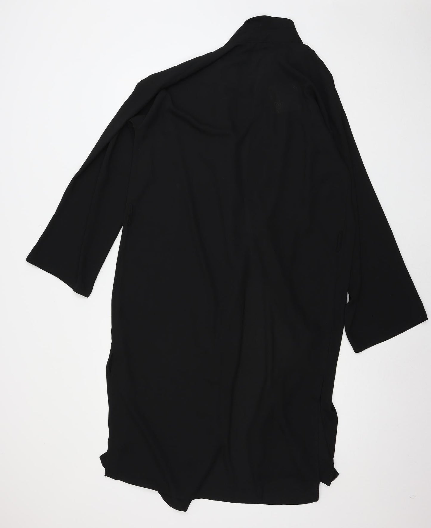Missguided Womens Black  Chiffon Jacket  Size 8
