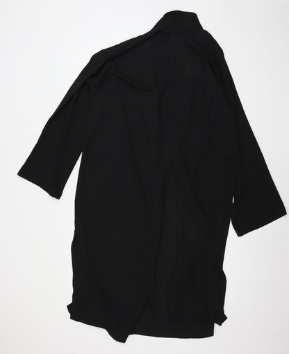 Missguided Womens Black  Chiffon Jacket  Size 8