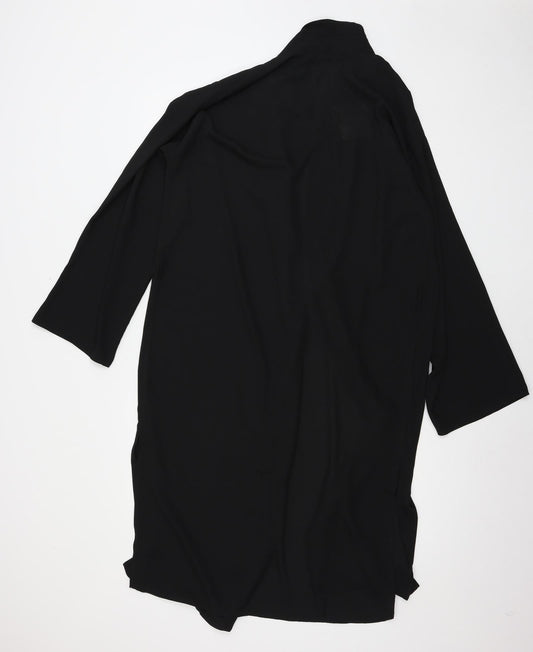 Missguided Womens Black  Chiffon Jacket  Size 8