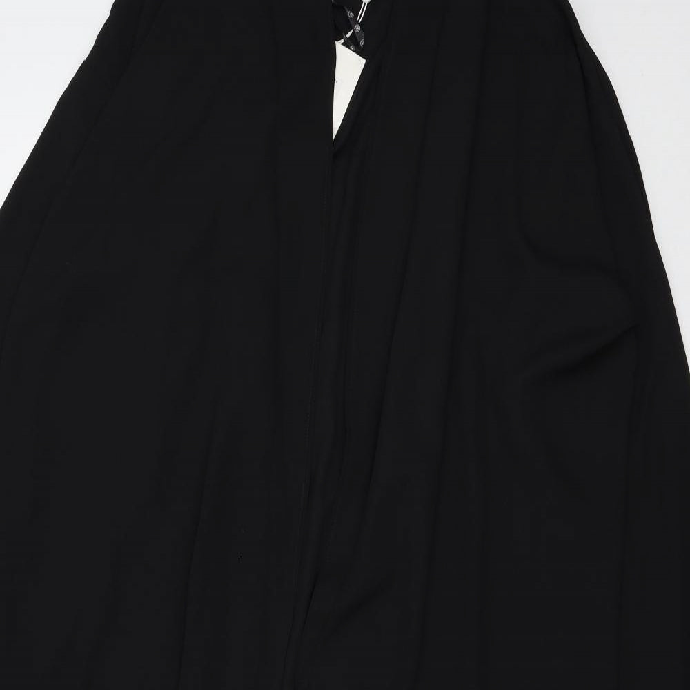Missguided Womens Black  Chiffon Jacket  Size 8