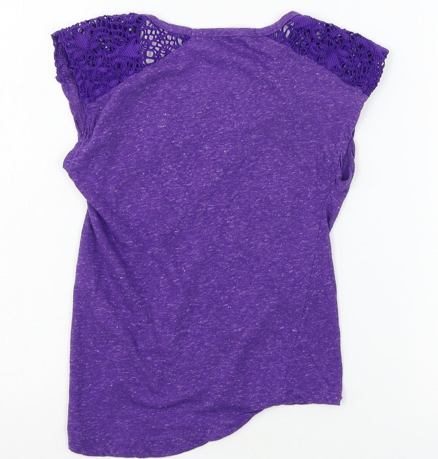 Long board Girls Purple  Jersey Basic T-Shirt Size 9-10 Years
