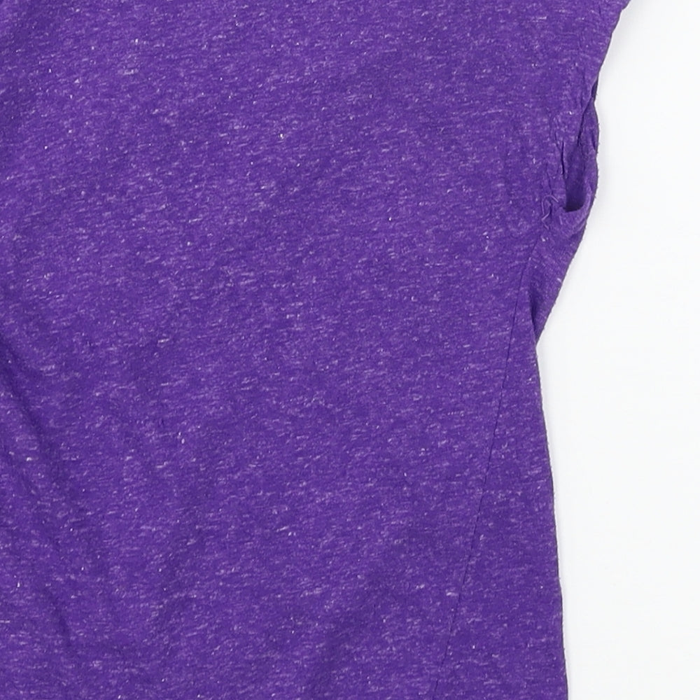 Long board Girls Purple  Jersey Basic T-Shirt Size 9-10 Years