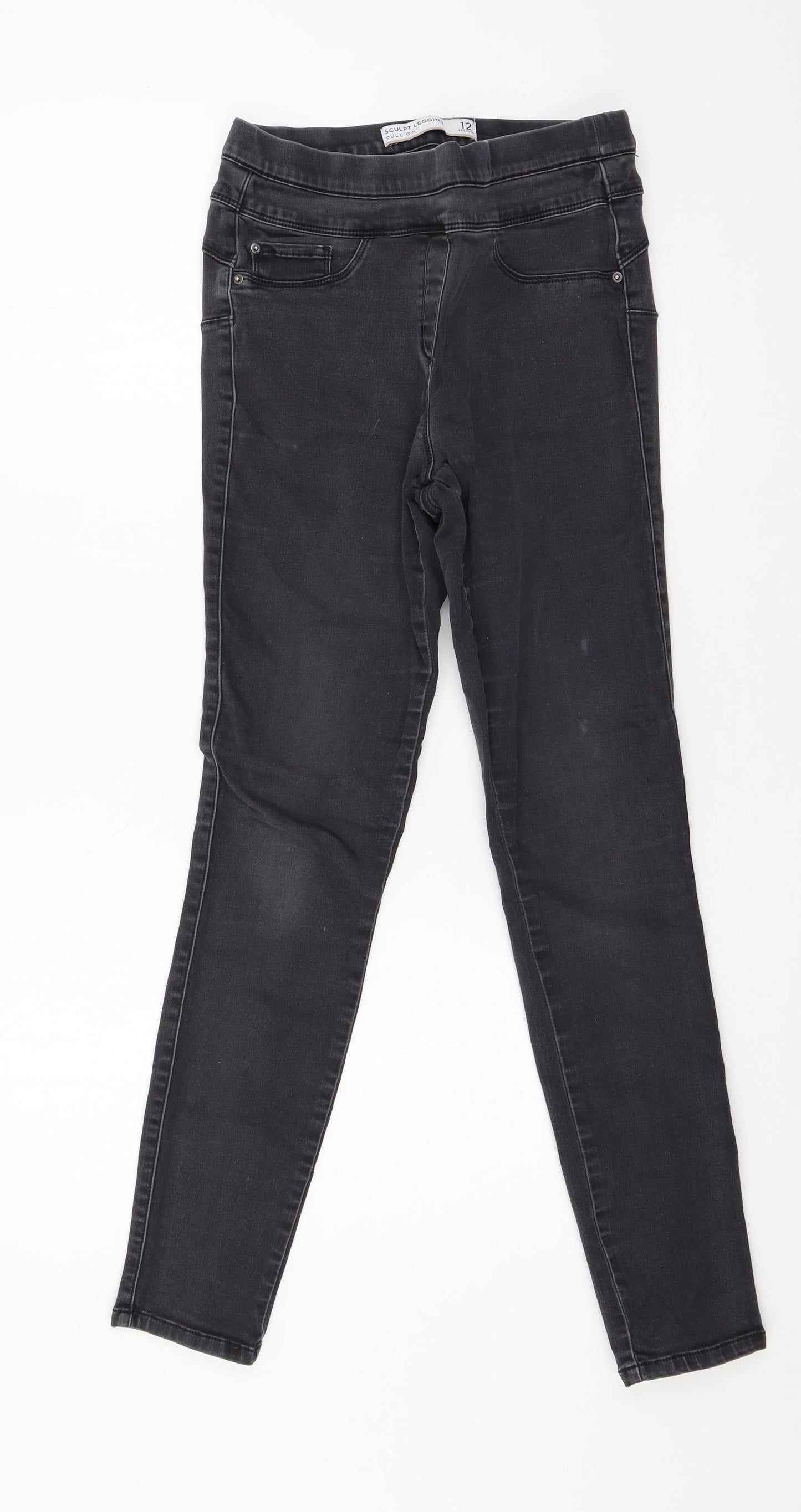 NEXT Womens Grey  Denim Skinny Jeans Size 12 L28 in