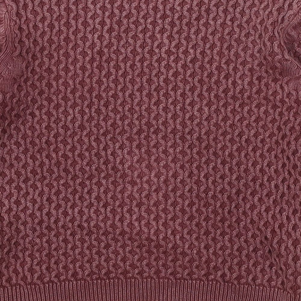 Angel & Rocket Girls Purple  Knit Pullover Jumper Size 6 Years