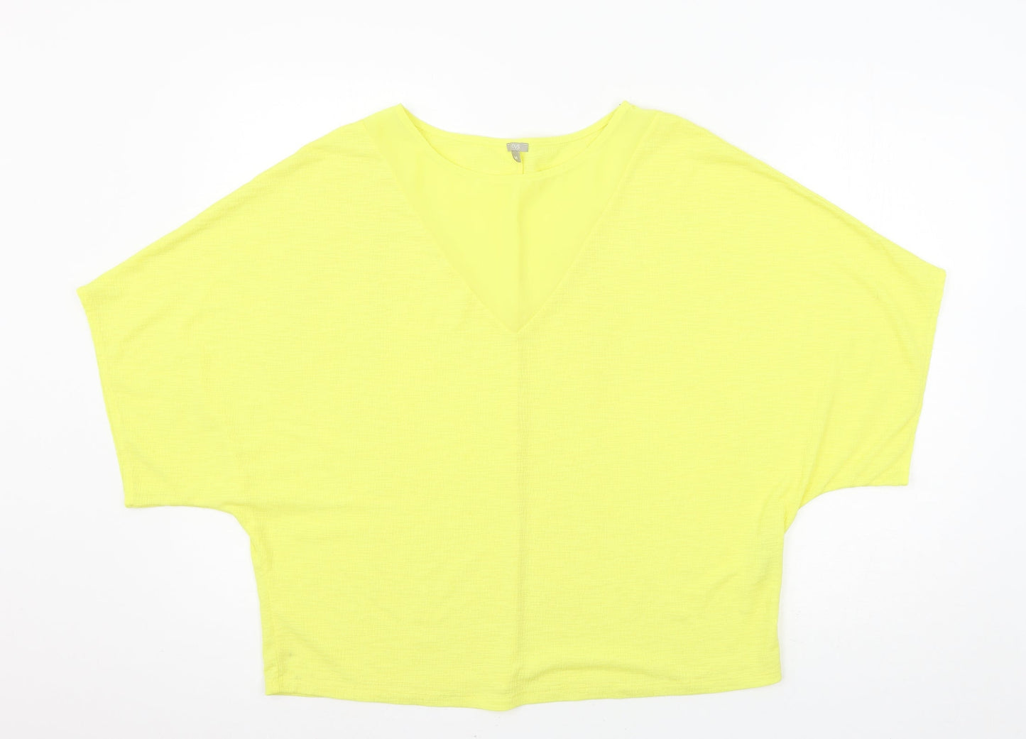 Womens UK Size M OVS Yellow Basic Blouse
