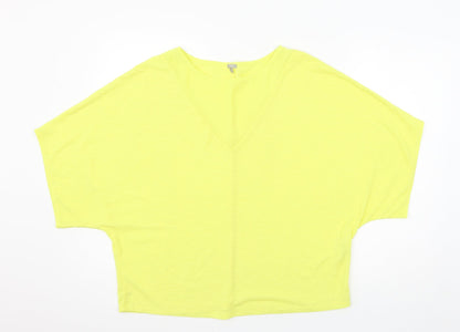 Womens UK Size M OVS Yellow Basic Blouse