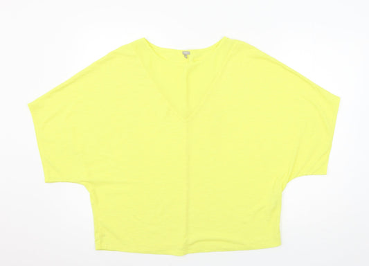 Womens UK Size M OVS Yellow Basic Blouse