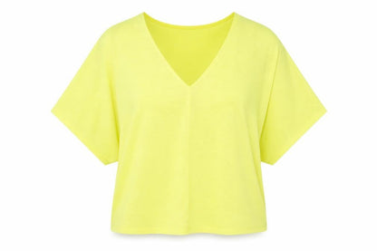 Womens UK Size M OVS Yellow Basic Blouse