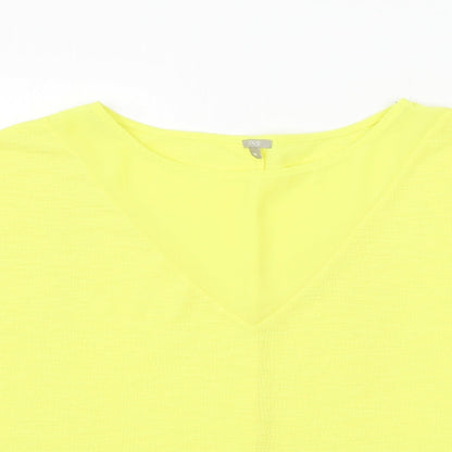 Womens UK Size M OVS Yellow Basic Blouse