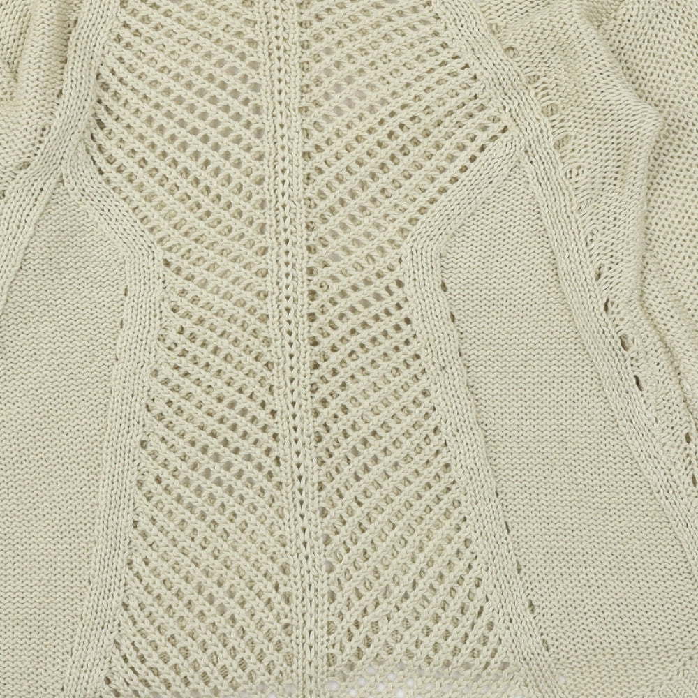 Womens UK Size 12 Papaya Beige Pullover Jumper