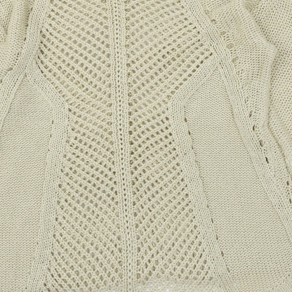 Womens UK Size 12 Papaya Beige Pullover Jumper